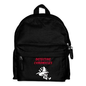 Crâne de détective - Sac à dos Enfant - noir - Devant