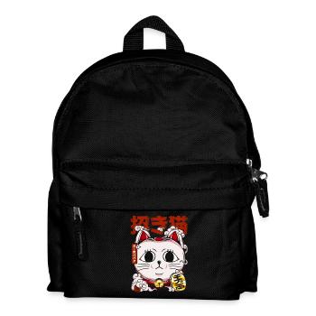 Maneki Neko Turbo Oma - Kinder Rucksack - Schwarz - Vorne