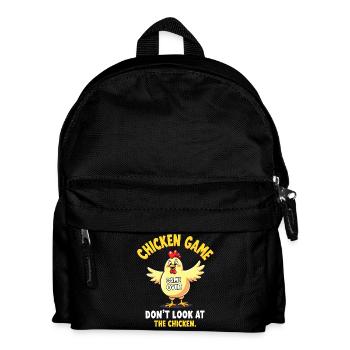 Don't Look At The Chicken Lustiges Huhn - Kids' Backpack - black - Front
