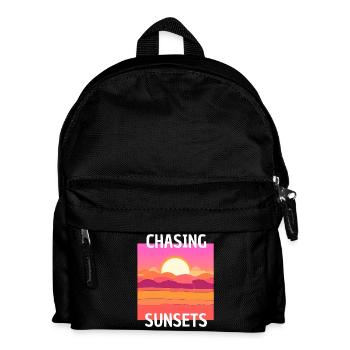 SUNSET DESIGN - Kinder Rucksack - Schwarz - Vorne