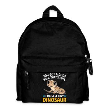 Funny Tiny Dinosaur Lizard - Kids' Backpack - black - Front