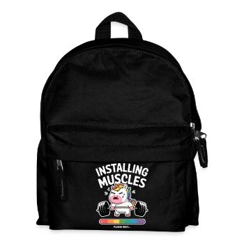 Installation de Muscles Licorne - Sac à dos Enfant - noir - Devant