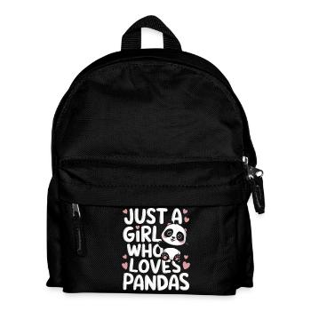 Panda Bear Panda Animal Pandas - Kids' Backpack - black - Front