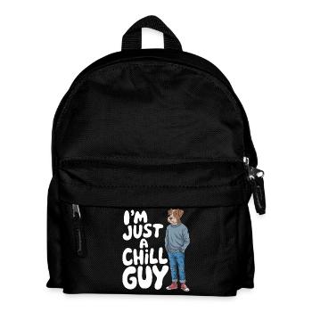 Je ne suis qu’un mème Chill Guy - Sac à dos Enfant - noir - Devant