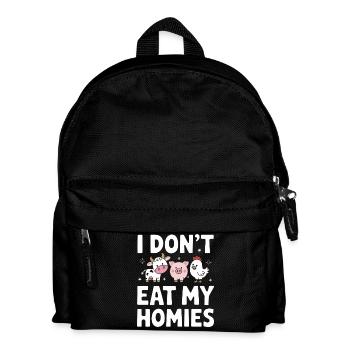 Vegetarian Vegan Veggie Vegetarian - Kids' Backpack - black - Front