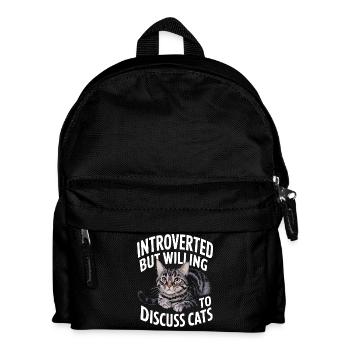 Introvertierter asozialer introvertierter - Kinder Rucksack - Schwarz - Vorne