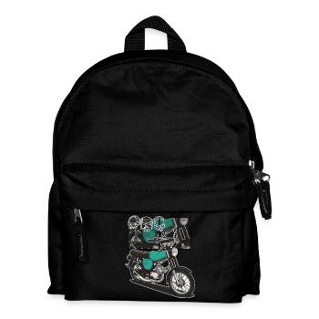 S51 (turquoise) // Illustration - Sac à dos Enfant - noir - Devant