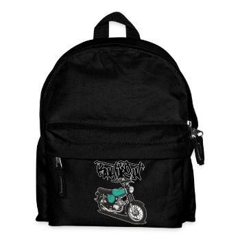 S51 (turquoise) // Illustration - Sac à dos Enfant - noir - Devant