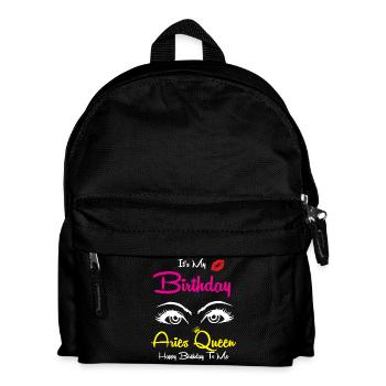 Sternzeichen Widder - Kinder Rucksack - Schwarz - Vorne