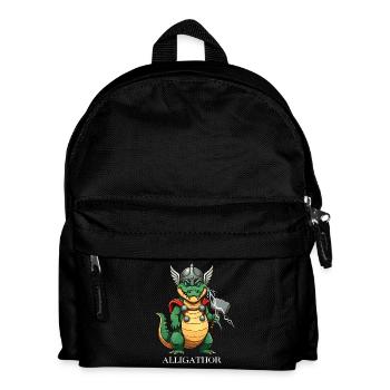Alligathor - Kinder Rucksack - Schwarz - Vorne