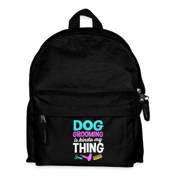 Toiletteur pour chiens - Sac à dos Enfant - noir - Devant