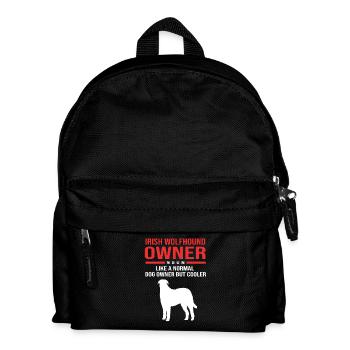 Irish wolfhound - Kids' Backpack - black - Front