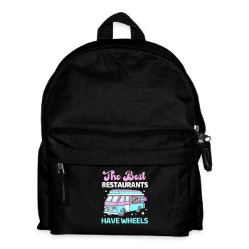 Snack Food Truck - Kids' Backpack - black - Front