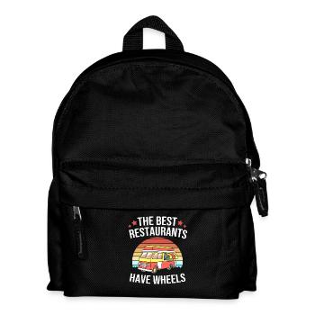 Snack Food Truck - Kids' Backpack - black - Front