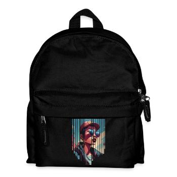 fille girlie sauvage punk freestyle amour peace style - Sac à dos Enfant - noir - Devant