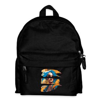 fille girlie sauvage punk freestyle amour peace style - Sac à dos Enfant - noir - Devant