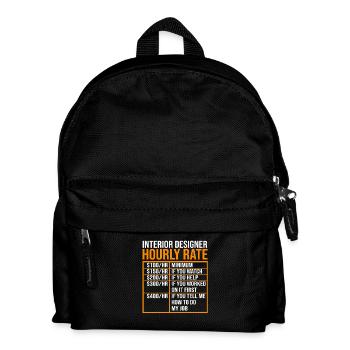 Innenarchitekt Architektur Architekt - Kinder Rucksack - Schwarz - Vorne