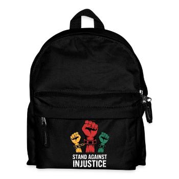 Gegen Ungerechtigkeit für die Stolzen - Kinder Rucksack - Schwarz - Vorne
