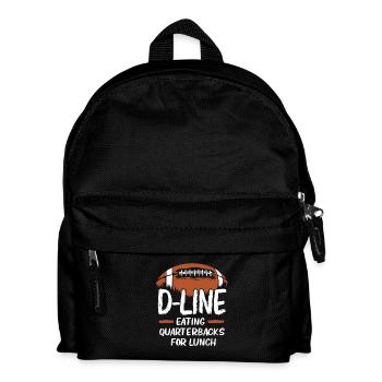 American Football Lineman - Kids' Backpack - black - Front