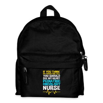 Childhood cancer Cancer survivor Cancer stinks - Kids' Backpack - black - Front