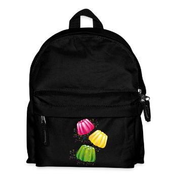 Plats colorés des dieux motif de dessert au charme rétro - Sac à dos Enfant - noir - Devant