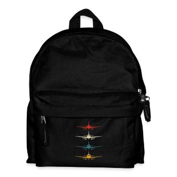 Avions d’époque - Sac à dos Enfant - noir - Devant
