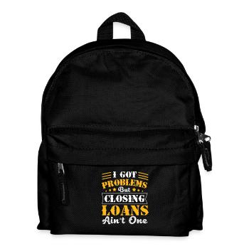 Schulden Hypothek Eigentumswohnung - Kinder Rucksack - Schwarz - Vorne