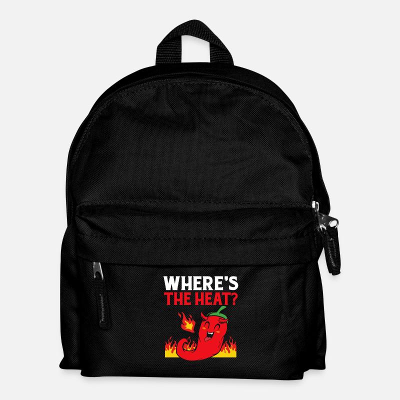 Jalapeno Chipotle Chilli Chilischote Scharf Chili - Kinder Rucksack - Schwarz