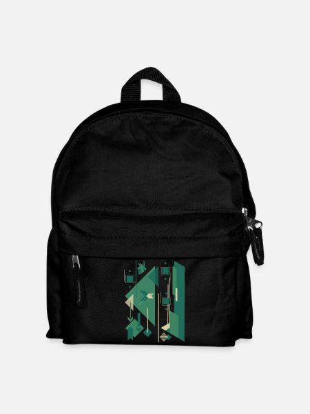 Figure gomtrique abstraite - Sac à dos Enfant - noir