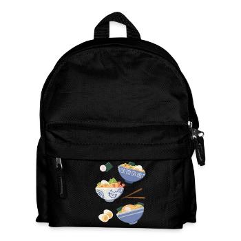 Ramen avec de la nourriture asiatique pour chat - Sac à dos Enfant - noir - Devant