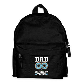 Zwillinge Vater Zwilling Papa - Kinder Rucksack - Schwarz - Vorne