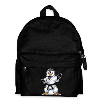 Martial Arts Penguin Karate, Kung Fu, Judo - Kids' Backpack - black - Front