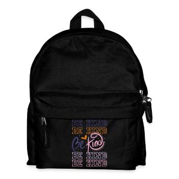Be kind - Kids' Backpack - black - Front
