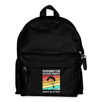 Paragliding Skydive - Kinder Rucksack - Schwarz - Vorne