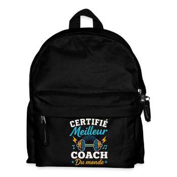 Certified Best Coach in the World - Kids' Backpack - black - Front
