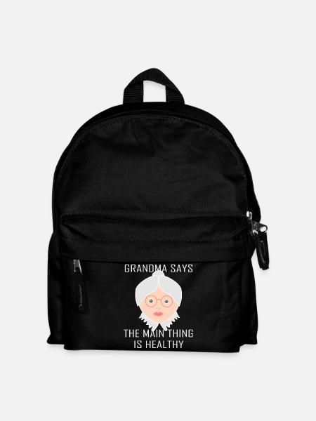 Oma - Kinder Rucksack - Schwarz