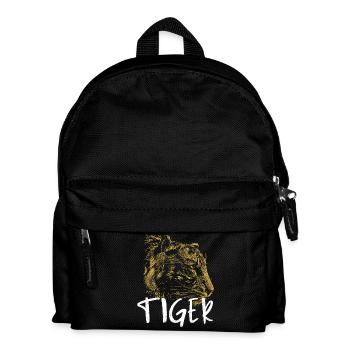 Elegant and Wild Tiger - Kids' Backpack - black - Front
