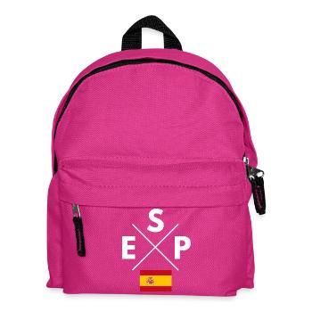 Croix du drapeau de l’Espagne - Sac à dos Enfant - fuchsia - Devant