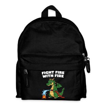 Sauvetage de dragon au jet d’eau - Sac à dos Enfant - noir - Devant