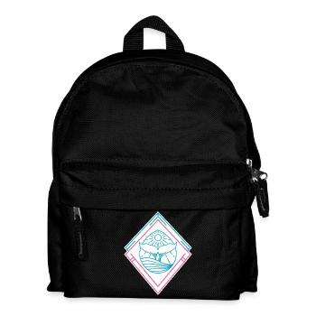 Whale Geometric Shapes – Trendy Hipster Design - Kids' Backpack - black - Front