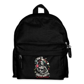 howtosurvivewinter-visu-ok - Kids' Backpack - black - Front