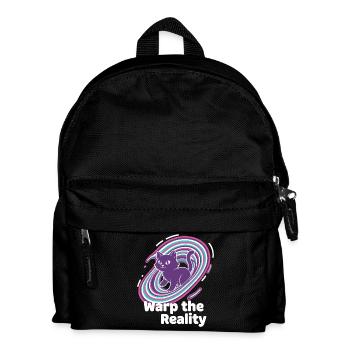 Purple Cat Portal Swirl - Kids' Backpack - black - Front