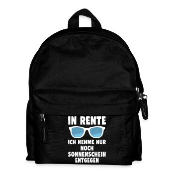 Retired I only accept sunshine - Kids' Backpack - black - Front