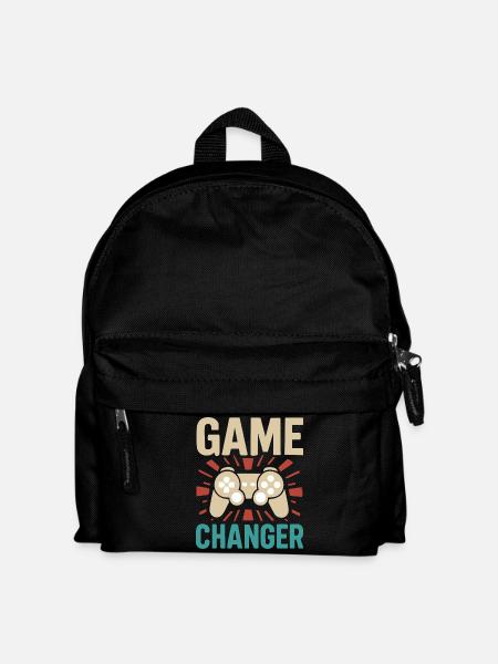Retro Vintage Gaming - Kinder Rucksack - Schwarz