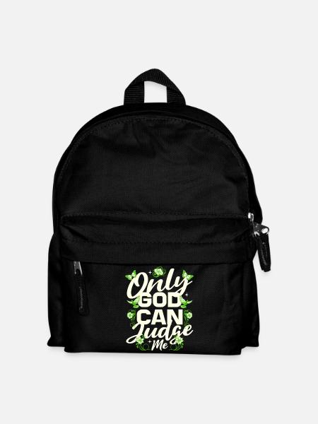 Only God can judge me - Kids' Backpack - black