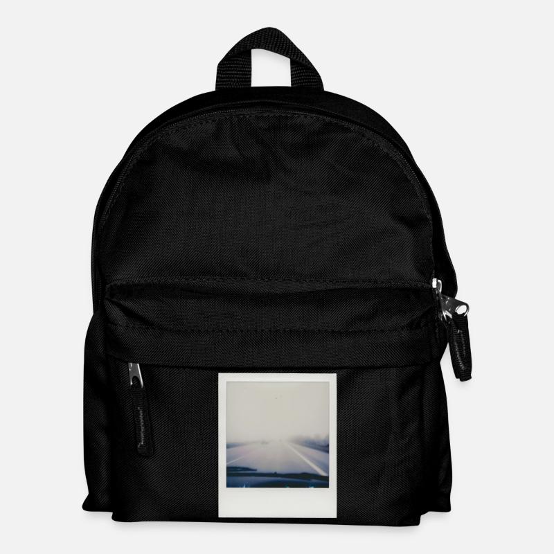 Foggy highway - Kids' Backpack - black