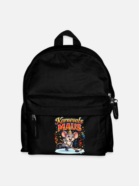 karneval maus kostüm Eishockey - Kinder Rucksack - Schwarz