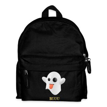 Fluffy Ghost with Tongue - Kids' Backpack - black - Front