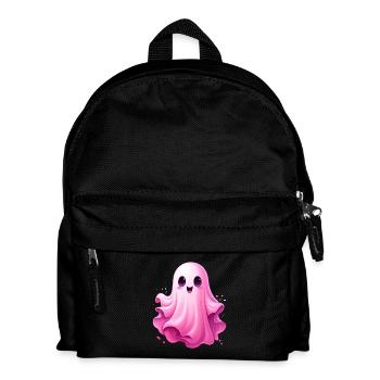 Niedliches rosa Gespenst - Kinder Rucksack - Schwarz - Vorne