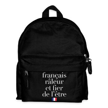 Grumpy Humor Complaining French Proud - Kids' Backpack - black - Front